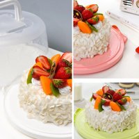 8 Inch Cake Holder with Lid and Handle Cake Stand Portable Cake Container for Any 6-8 Inch Cake Storing