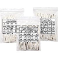 200pcs 660pcs 720pcs 4000pcs 0402 0603 0805 1206 1210 2512 smd resistor kit assorted kit 10k 100k 1k 1r 100r 220r 1% 5%