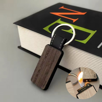 New Mini Keychain Grinding Wheel Lighter Outdoor Portable Butane Inflatable Pendant Exquisite Lighter Cigarette Accessories