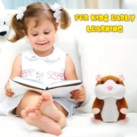Imitation Talking Little Hamster Animal Plush Talking Nod Hamster Doll Soothing Crying Baby Toy Funny Toy Children Gift