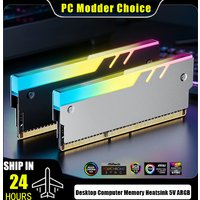 Computer DDR4 DDR5 5V ARGB Sync Memory Module Radiator PC ARGB Infinite Mirror Lens RAM Cooler Heatsink Cooling Shim Armor