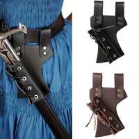 1/2 Piece Medieval Knight Viking Sword Scabbard, with Pu Leather Belt, Suitable for Renaissance Festival Props and Stage Performances