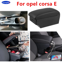 For opel corsa E 2014-2020 Armrest box For opel corsa E Car Armrest box Storage box Interior Dedicated Retrofit Car Accessories