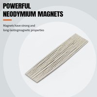Strong Neodymium Magnet Thickened Pure Iron Based Magnetic Round 2x2mm High Adsorption Laboratory Use Science Projects