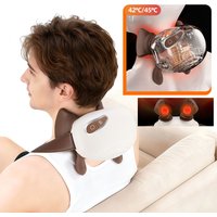 Cordless Bionic Neck Massager Heating Kneading Simulated Human Hand Design Neck Shoulder Massage Machine Trapezius Pain Relief