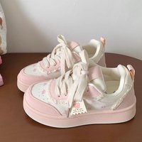 2025 New Women Sneakers Fashion Cute Ladies Causal Shoes Patchwork Non-slip Women's Sports Shoes with Bowknot Женская Обувь