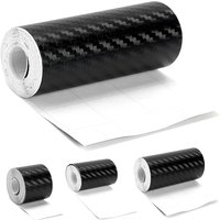 Car Door Edge Guards Door Sill Protector Black Waterproof 3D Carbon Fiber Anti Collision Film Scratch Cover Strip Stickers Tap