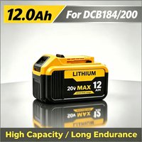 Neu 100% für DCB184 DCB200 Elektrowerkzeug-Adapter 18V 20V MAX 8,0Ah Lithium-Akku Ersatz 18V DCB203 DCB204 DCB205 DCB206 DCB201 DCB180 DCB181 DCB182 Ladegerät 8000 mAh Akku