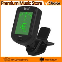 IRIN T-400 Guitar Tuner Digital Clip-On Tone Tuner for Electric Ukulele Bass Violin Universal 360Degree Rotatable Sensitive