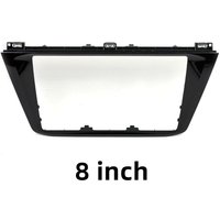 Pour VW Tiguan MK2 2017-2020, cadre de garniture de panneau CD noir laqué piano MIB 8 et 9,2 pouces, cadre de garniture intérieure du panneau radio