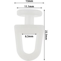 50pcs Plastic Rail Curtain Hook Rollers Window Hanger Car Auto Home Office Practical Tool Curtain Tracks Accessories