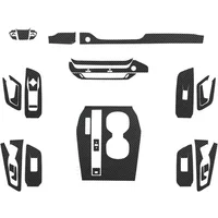 Carbon Fiber for Citroen Versailles C5X C5-X Protector Film Car Interior Sticker Central Control Gear Air Outlet Door Lift Panel