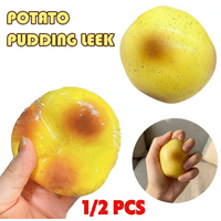 Potatoes Moist Slow Rising Bread Bun Squishy Toys Soft Sensory Fidget Toy for Stress Anxiety Relief ADHD Gift for Kids Adults