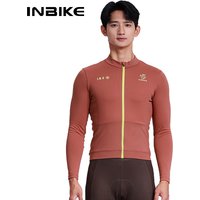 AliExpress INBIKE Men's Thermal Fleece Long Sleeve Cycling Jersey Autumn Winter Windproof Breathable Jackets for Road Bike Riding Clothing