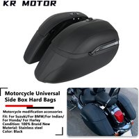 42L Universal Saddlebags Waterproof Hard Heavy Bags Mounting Bracket Kit For Harley For Suzuki For BMW For Honda For Kawasaki