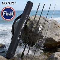 Japan 30T Carbon Fishing Rod Fuji Spinning Baitcasting Rods 1.98m-3.6m M/ML/MH Power Fast Action Travel Tackle With Tube Bag