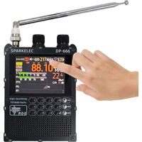 SPARKELEC DP-666 TEF6686 RDS Full Band FM/MW/Short Wave HF/LW Radio Receiver IPS LCD 5000MAh Battery