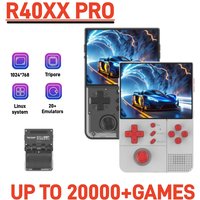 R40XX Pro Retro Handheld Game Console, Open Source, 4.2-inch IPS Screen, Video Game Console, Portable Game Player