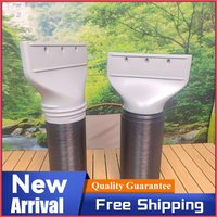 130/150mm Flat Mouth Joint Exhaust Duct Portable Mobile Air Conditioner Window Duct Pipe Connector Exhaust Systems Accessories