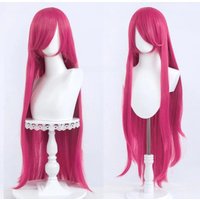 Hojo Sophy Cosplay Wig Fiber synthetic wig 80cm Long Rose Red Wig Anime Pripara Hojo Sophy Cosplay Wigs