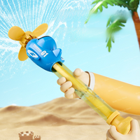 Rotating Airplane Water Gun Extendable Toy Cannon 71cm Long Range Water Sprayer Summer Beach Pool Party Outdoor Games