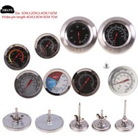 1PCS Barbecue Thermometer Stainless Steel Oven Cooker Thermometer Grill Temperature Gauge For Home Kitchen Food Kitchen Tools