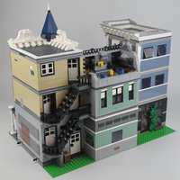 Assembly Square City House Model Classic Street View Architecture Toys Building Blocks High Quality Bricks 10255 Christmas Gifts