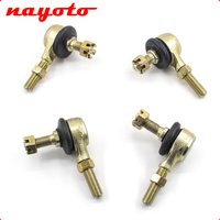 4pcs 10mm M10 Tie Rod End Kits Ball Joint For 50cc 70cc 90cc 110cc 125cc 150cc 200cc 250cc 300cc ATV Quad Dirt Bike 4-wheeler
