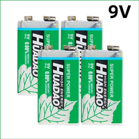 1-10pcs Disposable 9 Volt Battery 9V Battery Multimeter Alarm Microphone 6F22 Carbon Dry Batteries 1100mah for KTV Toy