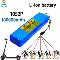 NEW 10S2P 36V 100000mAh 42v Electric Scooter Battery Lithium Electric Scooter 800W Electric Scooter Battery 10s2p 36V Battery