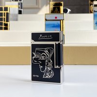 Neues Vintage-Feuerzeug mit hellem Klang, Messingschale, winddichtes Gasfeuerzeug für Zigaretten-Männergeschenk