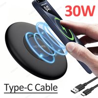 For Samsung QI Wireless Fast Charger Pad For Galaxy S20 S21 S22 S23 S24 S10 S9 S8 Plus Note 20 Ultra 10 9 8 Z Flip Fold 6 5 4 3