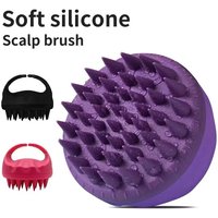 Scalp Scrubber Shampoo Brush Massager Clean Scalp Comb With Handle Hair Washing Brush Scalp Exfoliator Brush Head Scrubber Tools