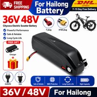 48V 20Ah Hailong E-Bike-Akku 30A BMS 1000 Zyklen Lithiumzellen Mit Ladegerät Kompatibel mit 250W 350W 450W 750W Motor