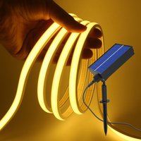 Solar COB LED Strip Light 320LED/m DC 24V Flexible Lights 11x6mm Waterproof Warm Natural White 0.5m 1m 2m 5m Garden Decoration