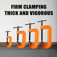 Hot Sale 1”2" 3" 4" 5" Portable Mounting Heavy-Duty Thickened Adjustable Woodworking Cast Steel C Type G-shaped Clip Clamp