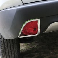 2PCs/Set ABS Chrome Car Rear Back Fog Light Lamp Frame Decoration Sticker Cover Trim for Peugeot 2008 2014-2019 Accessories