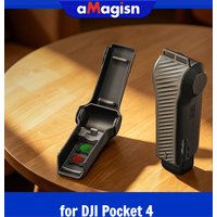 aMagisn Full-coverage Hard Case for DJI Osmo Pocket 4, Stores 2 Filters Scratch-Resistant Protective Cover Shell for Pocket 4