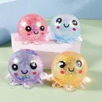 Maltose Glitter Duck Toy Cute Animal Fidget Toy Stress Relief Decompression Ball Sensory Toy For Kids Adults