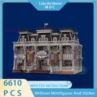 Exquisite New Product MOC Building Blocks Movie Models Magic Kingdom Square Theater Technology Modular Festival Gift Toys DIYSet