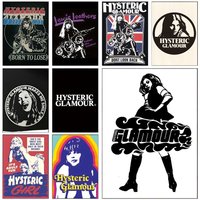 H-Hysteric G-Glamour SINGER Poster Self-adhesive Art Waterproof Paper Sticker Coffee House Wall Decor