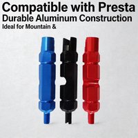 3 in 1 Bicycle Multifunctional Valve Core Remover Tool, Wrench for Schrader and Presta Valve Extender