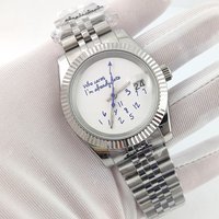 36mm/39mm NH35 Uhr 'Wer kümmert's, ich bin schon spät dran' Uhr Hochwertige Saphirkristallgläser Wasserdichtes Gehäuse NH35 Uhrwerk