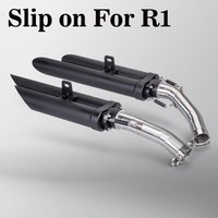 Slip On For YZF R1 MT-10 R1M 2004 2005 2006 Motorcycle Exhaust Escape Muffler Systems Middle Link Pipe