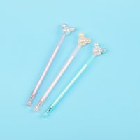 3 Pieces Cute Kawaii Mickey Glitter Creative School Office Supply Gel Pen Novelty Handle Korea Sweet Pretty Lovely Stationery