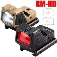 RM-HD High-definition Automatic Photosensitive Metal Holographic Sight Red Green Dot Tactical Sight for Glock17/19 Base Mount