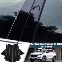 For Hyundai Tucson TL MK3 2015-2020 2015 2016 2017 Window Center Pillar Film Trim Cover B C Posts Sticker Column Car Accessorie
