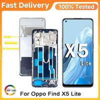 6.43"AMOLED Display For Oppo Find X5 Lite 5G LCD CPH2371 LCD Display For Oppo Find X5 Lite 5G LCD Display Touch Screen Digitizer