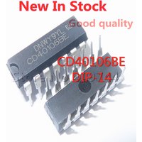 5PCS/LOT CD40106 CD40106BE DIP-14 40106 chip logic chip inverter In Stock NEW original IC