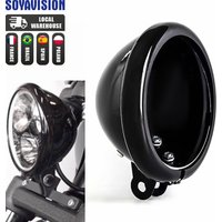 5 3/4 "accessoires de moto ronds 5.75 pouces LED boîtier de phare seau pour Harley Sportster FXWG Chopper 5.75" couvercle de phare